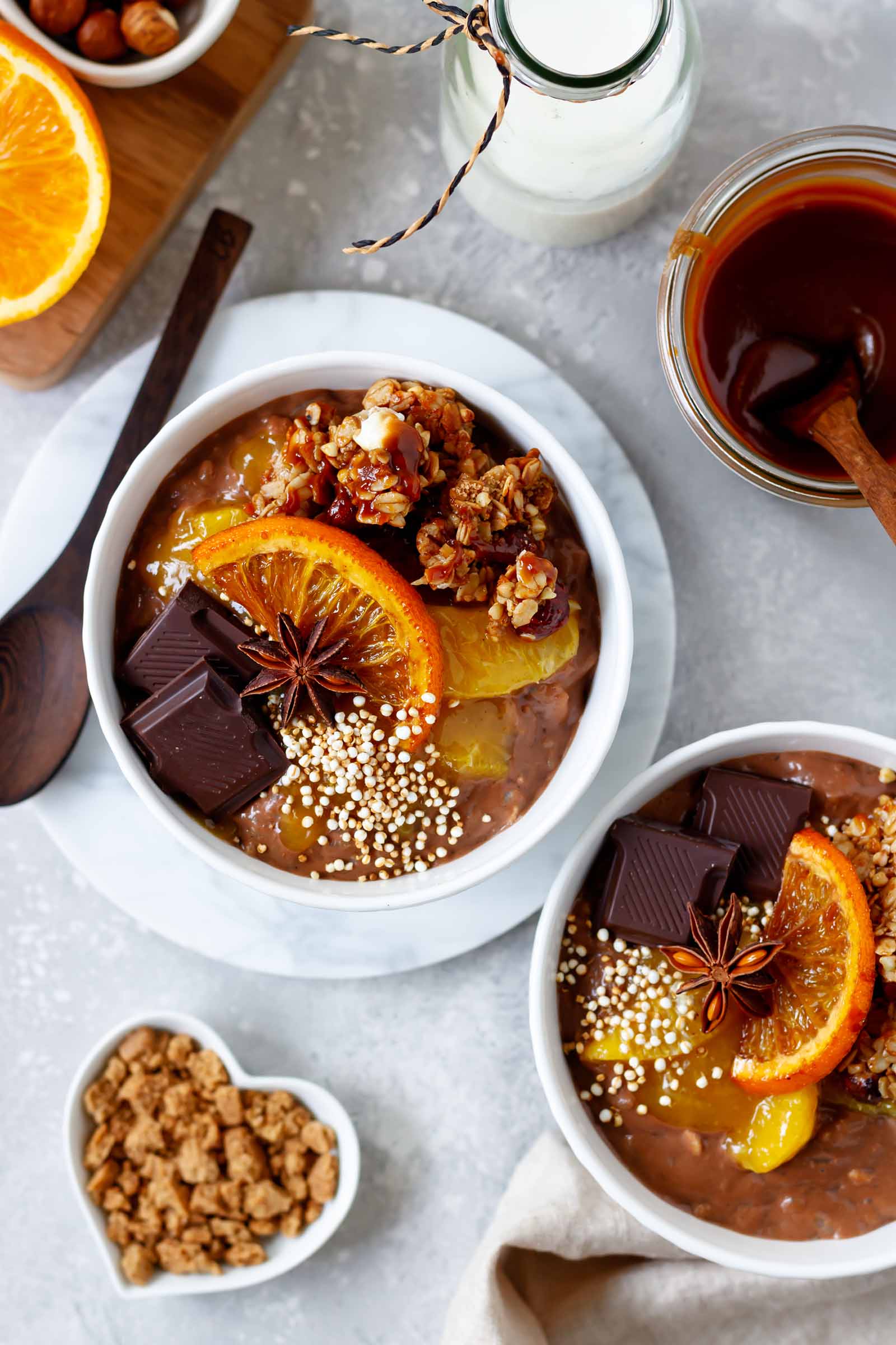 Schoko-Milchreis mit Orangensauce - Healthy Dreams