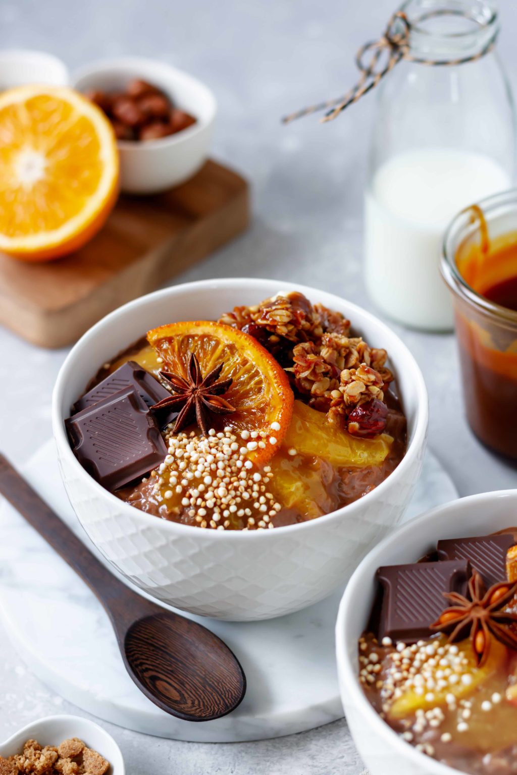 Schoko-Milchreis mit Orangensauce - Healthy Dreams