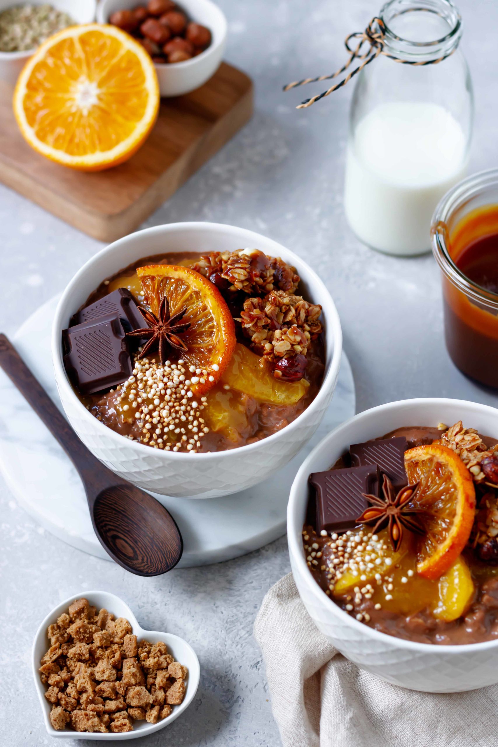 Schoko-Milchreis mit Orangensauce - Healthy Dreams