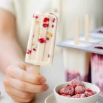 gesundes Eis am Stiel Rezept mit Beeren, Rezept um Eis selber zu machen, Vickys Healthy Dreams