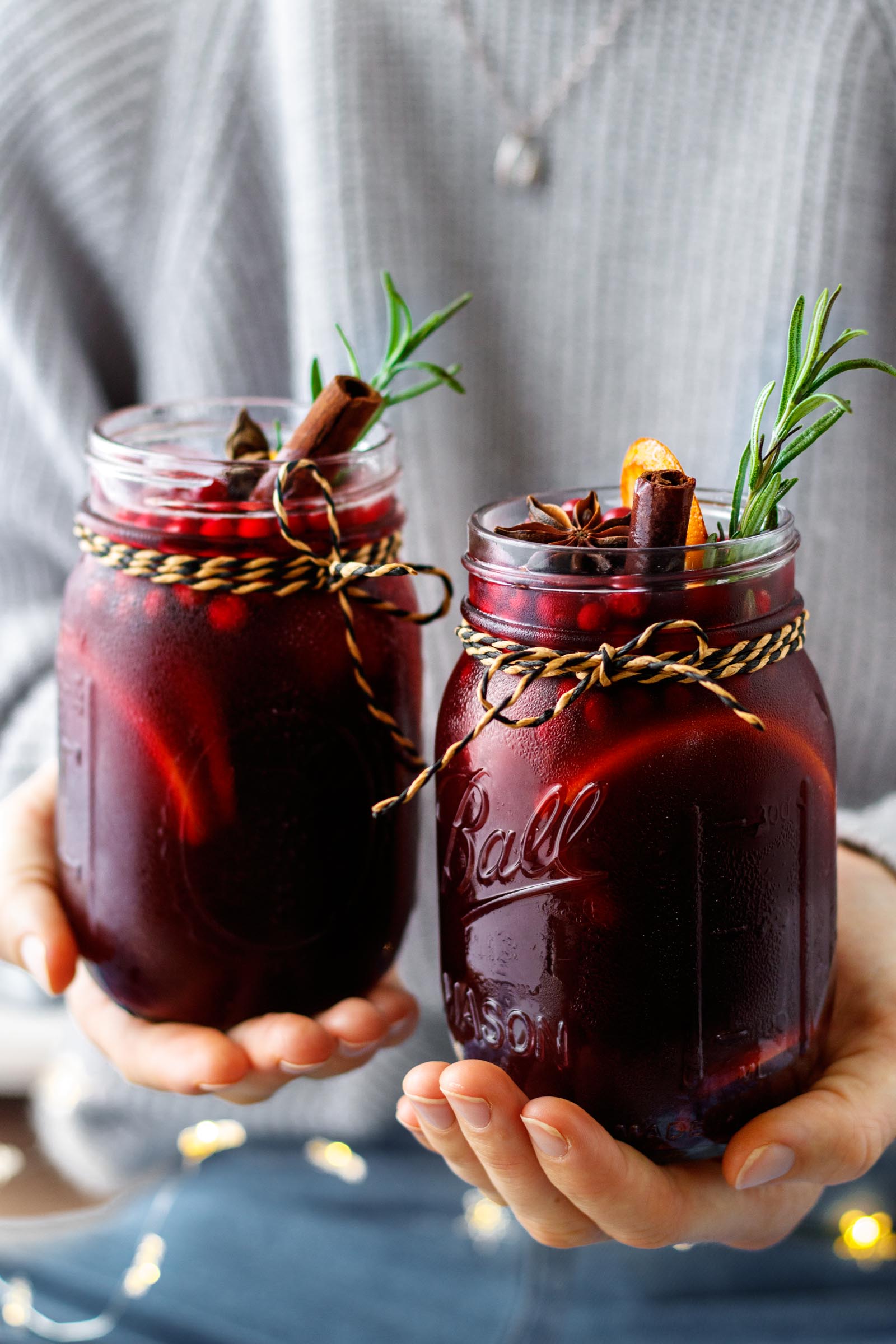 Winterlicher Orangen Beeren Punsch mit Honig - Healthy Dreams